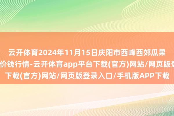 云开体育2024年11月15日庆阳市西峰西郊瓜果蔬菜批发有限职守公司价钱行情-云开体育app平台下载(官方)网站/网页版登录入口/手机版APP下载