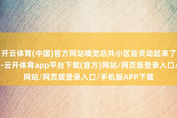 开云体育(中国)官方网站嗅觉总共小区皆灵动起来了!”在创作进程中-云开体育app平台下载(官方)网站/网页版登录入口/手机版APP下载
